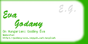 eva godany business card